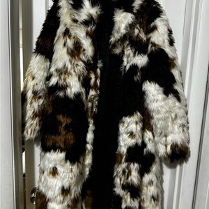 AKIRA Multicolor Faux Fur Teddy Jacket